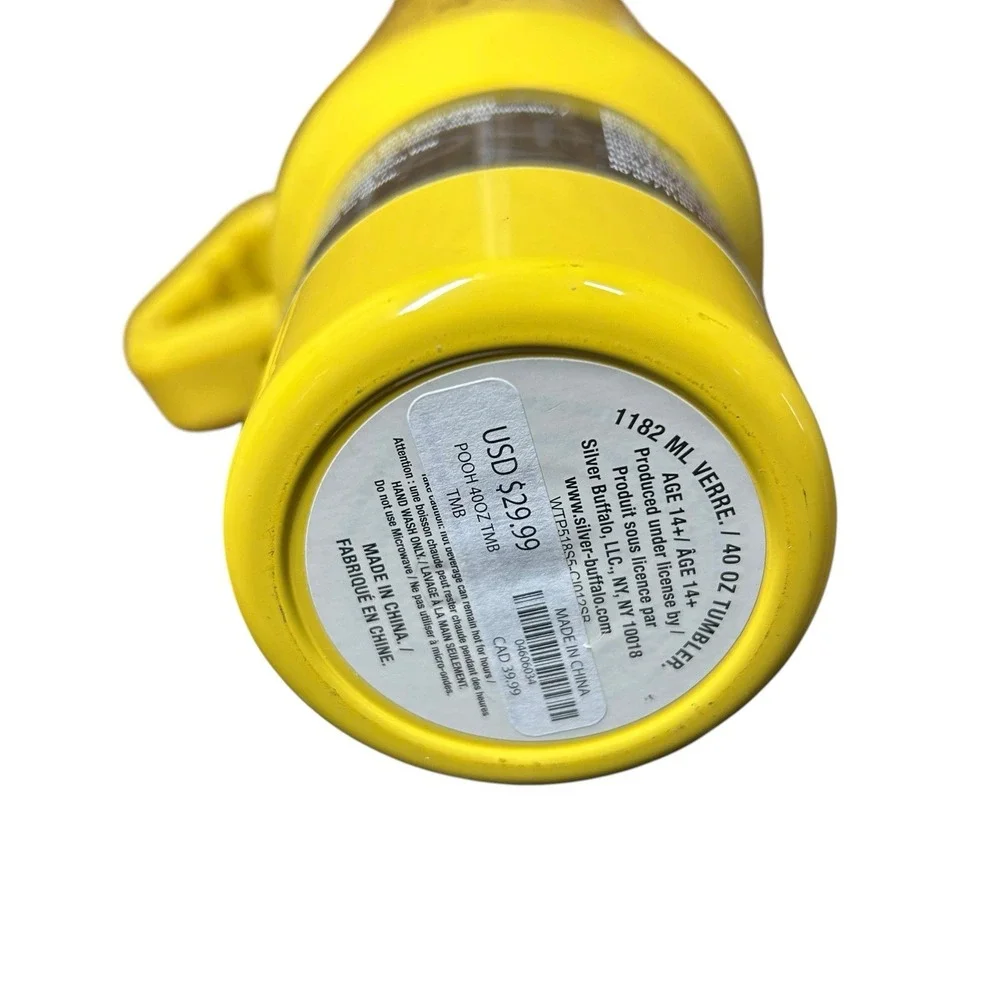 Disney Winnie the Pooh Here For The Hunny 40oz Stainless Steel Tumbler Yellow